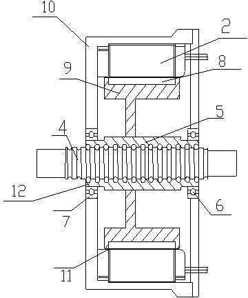 Permanent magnet brushless direct current linear motor with structure of rotor screw