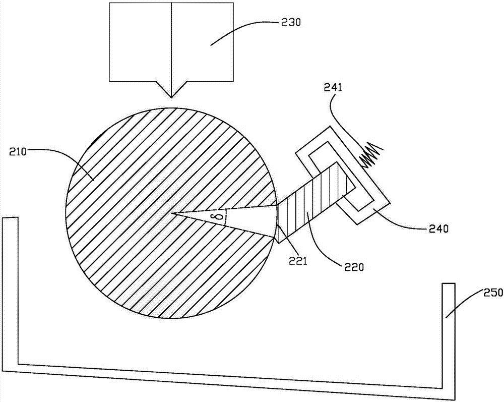 Light blocking object nozzle maintaining device and light blocking object coating device