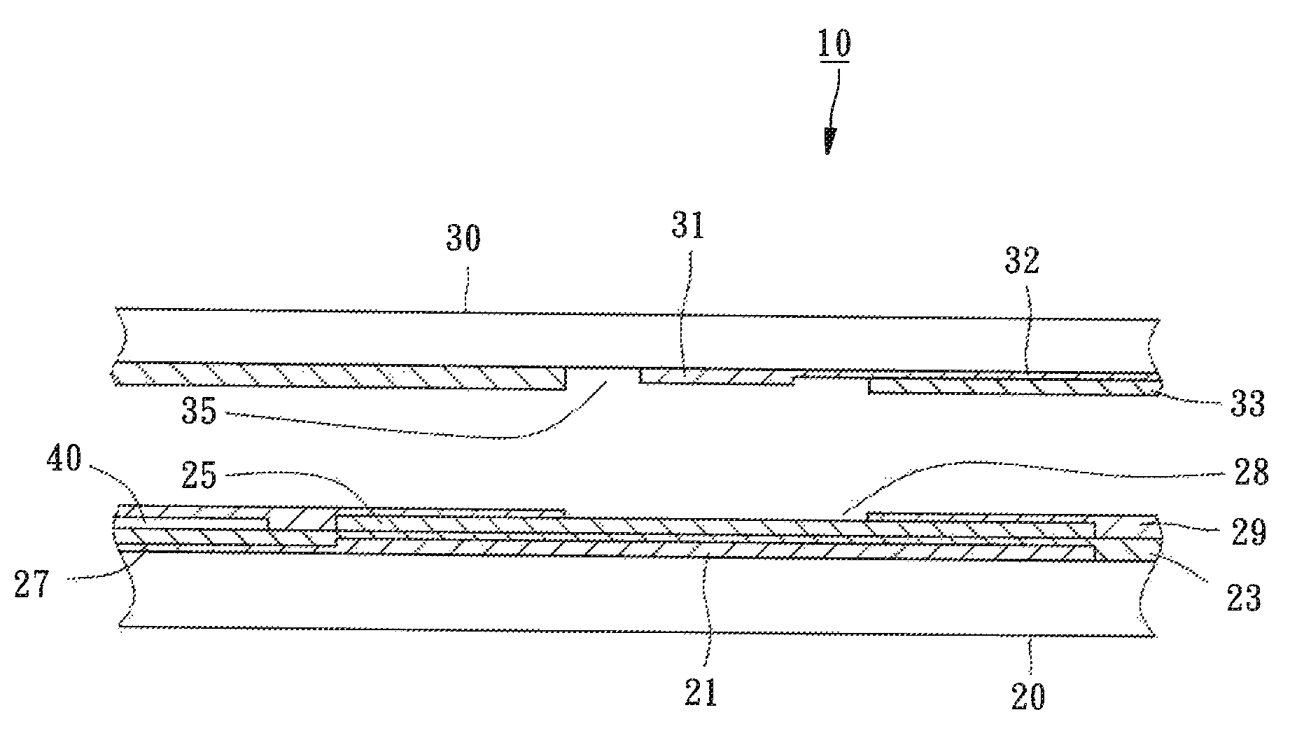 Circuit switch for keyboard