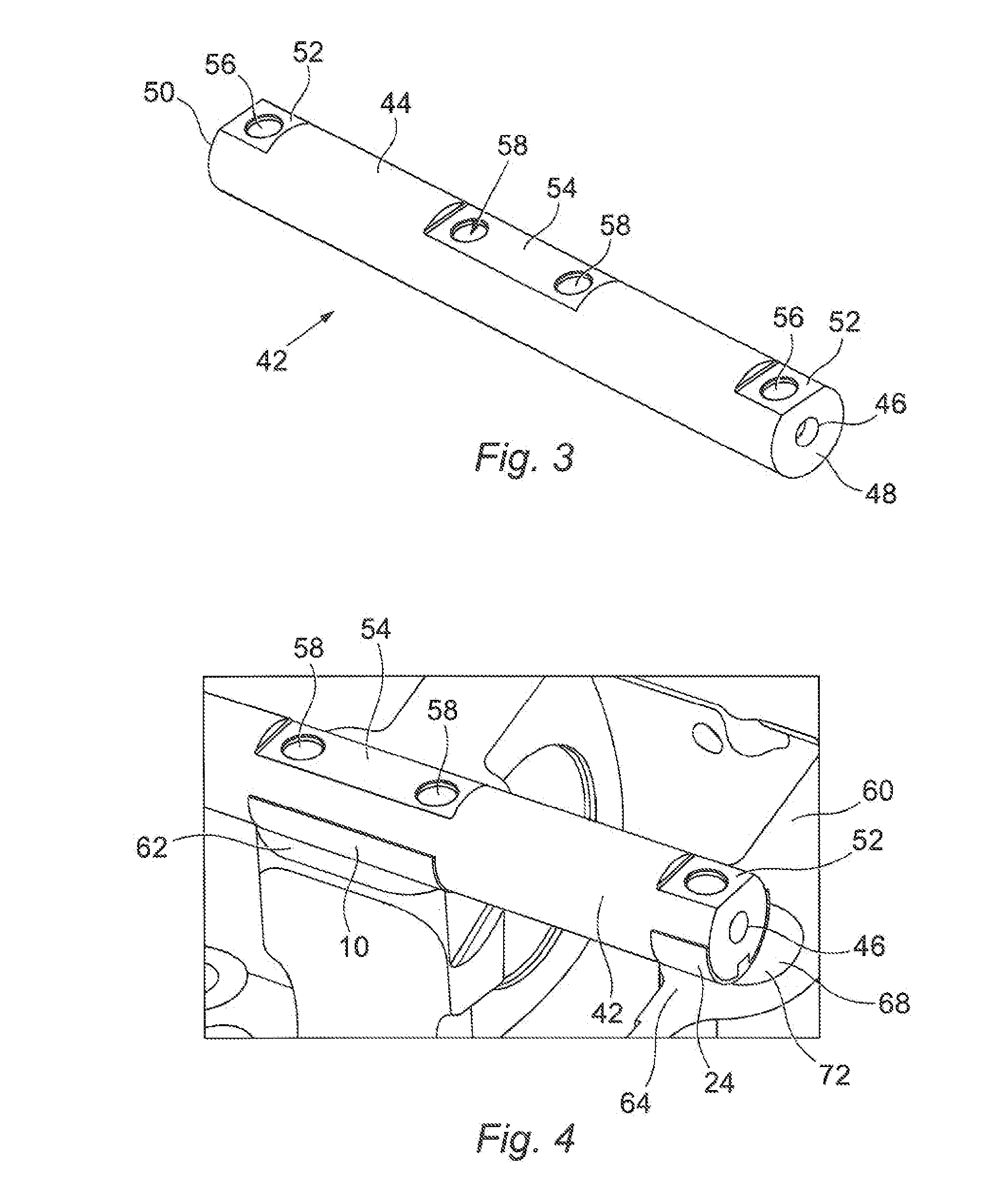 Rocker shaft shim