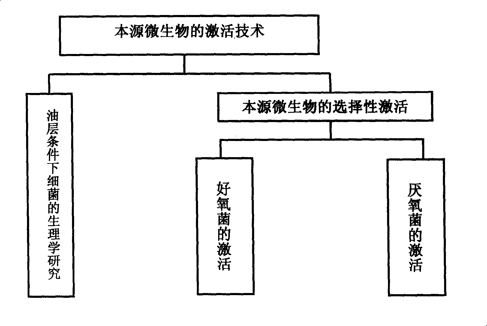 Indigenous microorganism oil flooding method