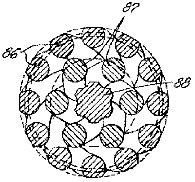 Stranded wire-type elastic contact pin