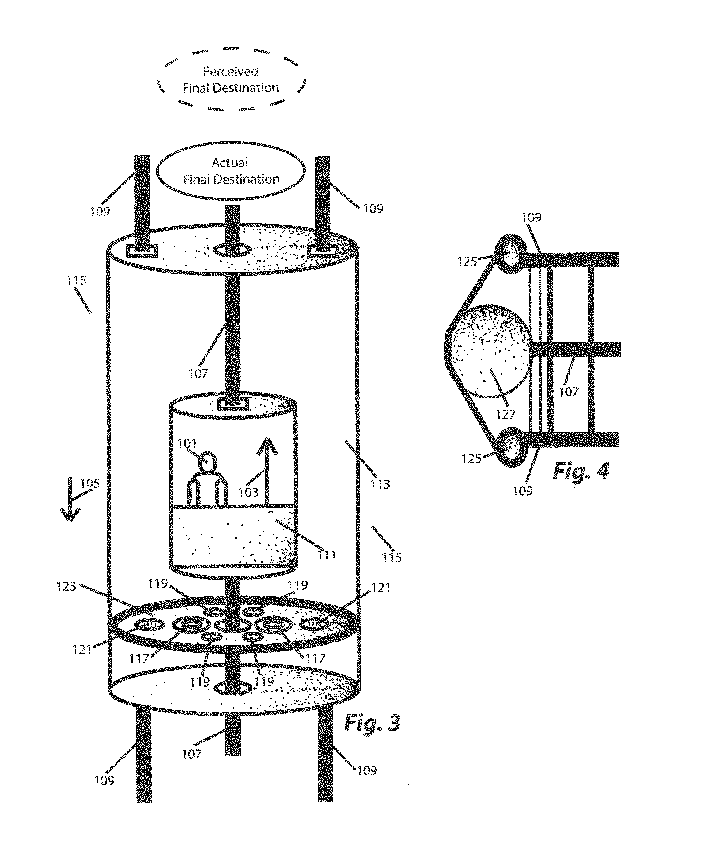 Motion ride method and apparatus for illusion of teleportation