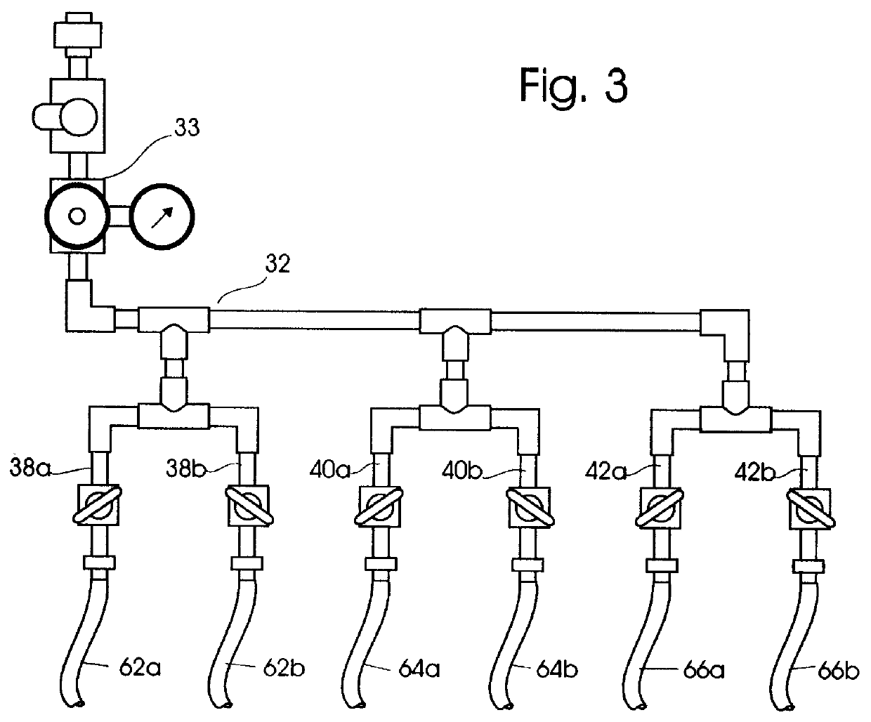 Foam apparatus for use with roll-over and/or automatic type car wash