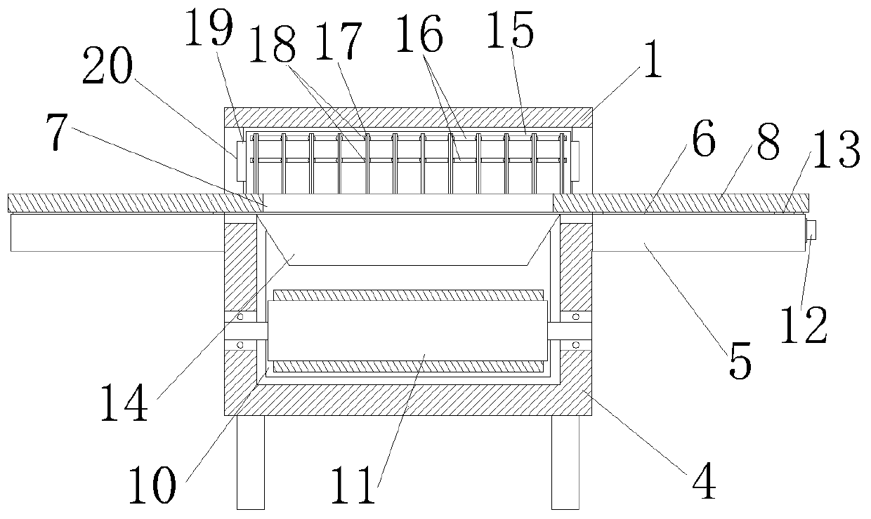 Beef tendon automatic cutting device for beef