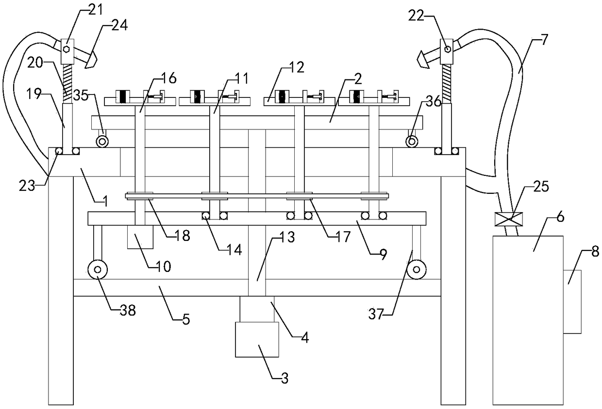 Rotary spraying device