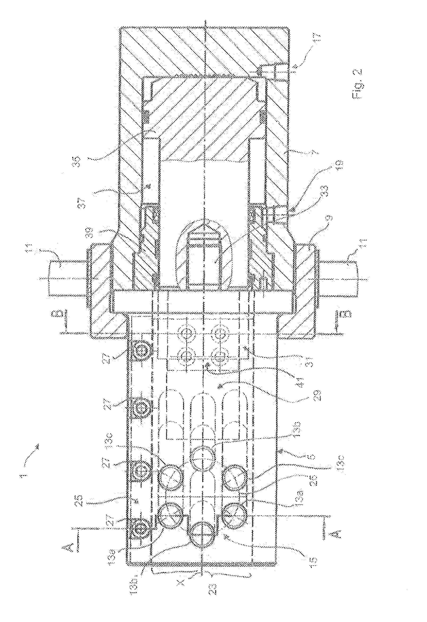 Pre-stressing tendon separation device