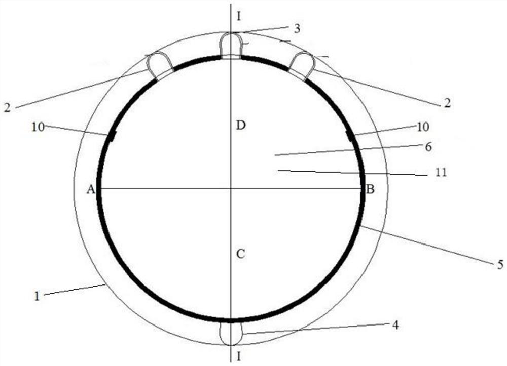 Water-injectable tunnel hydraulic blasting charge device, water injection device and water injection method