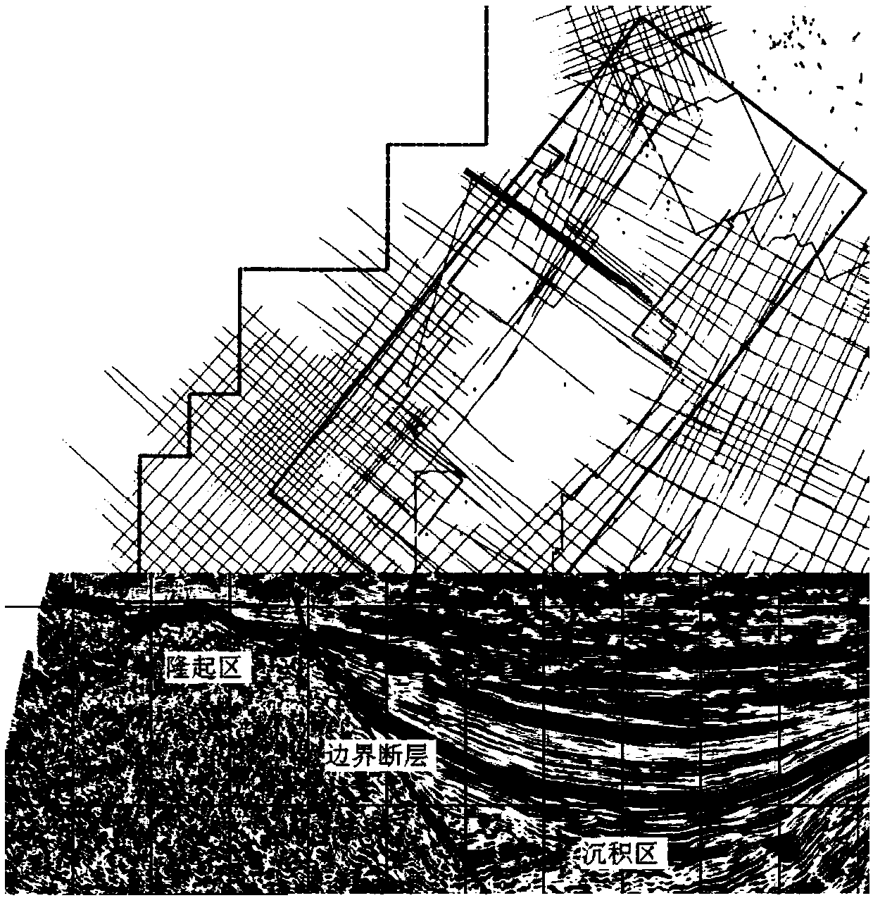 Continental lake basin sedimentation micro-facies plane distribution map compiling method