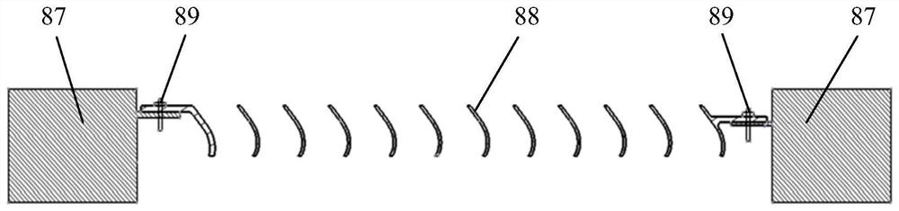 Reverse thrust cascade test system and test reverse thrust cascade thereof