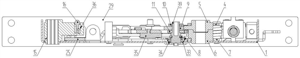 Novel mechanical automatic lock body structure