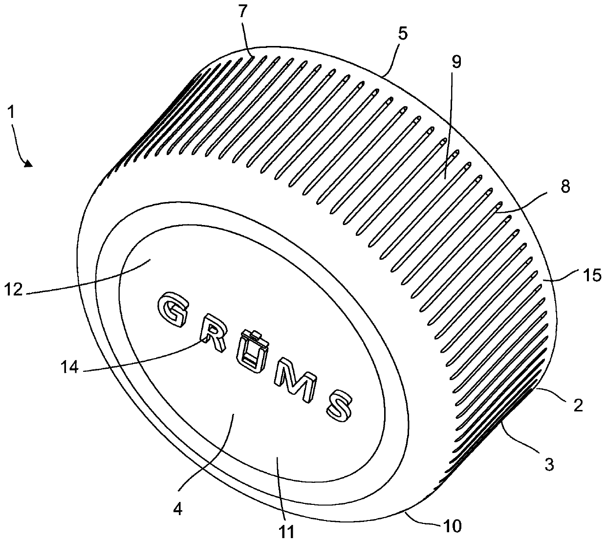 Filtering receptacle and method of using it