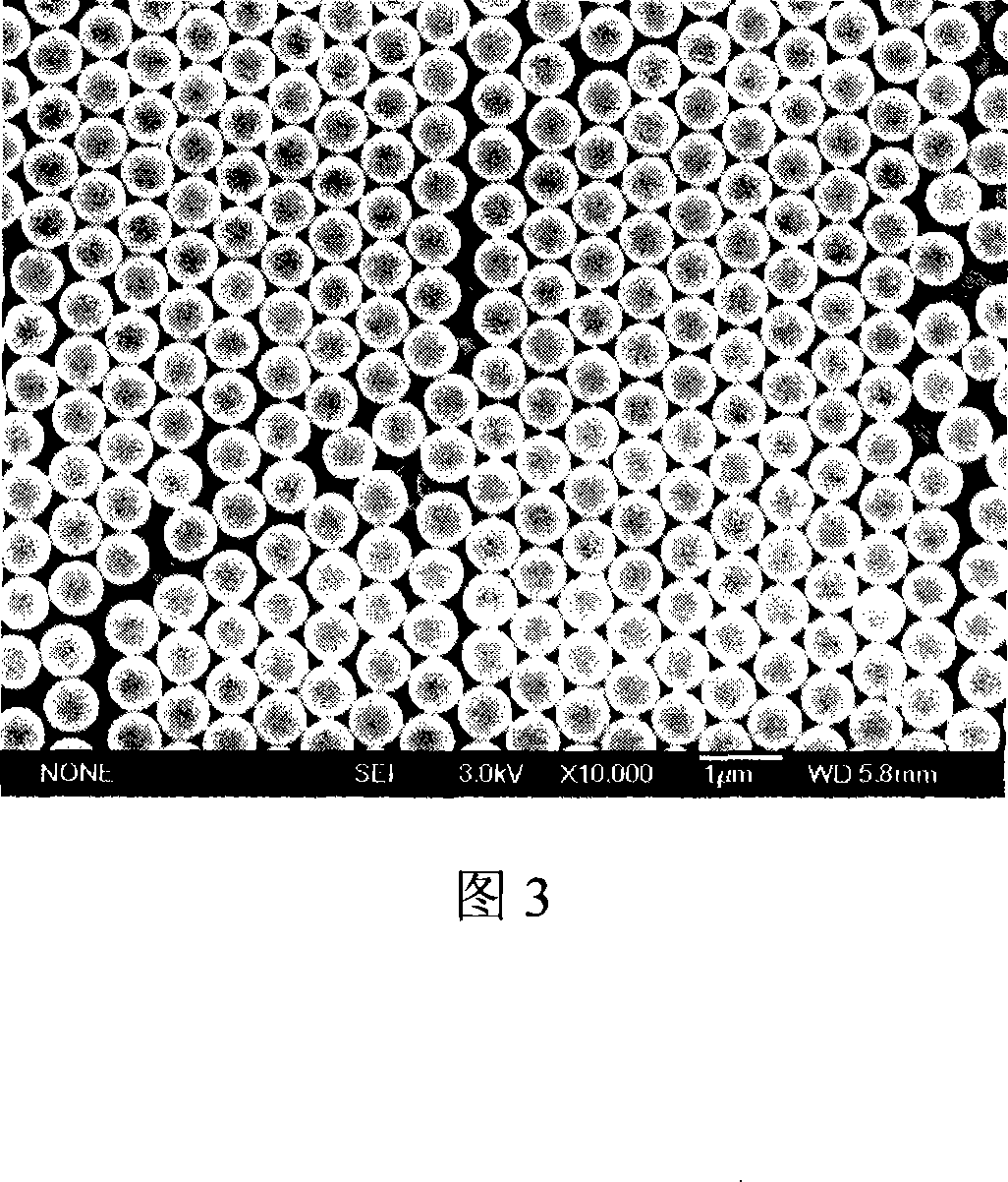 Preparation method of total visible light condenser containing curve surface photon crystal film structure