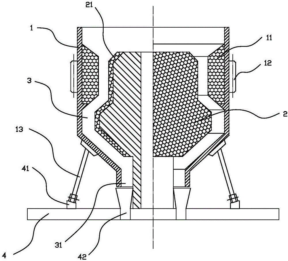 Processing method of light foamed concrete decorating building block