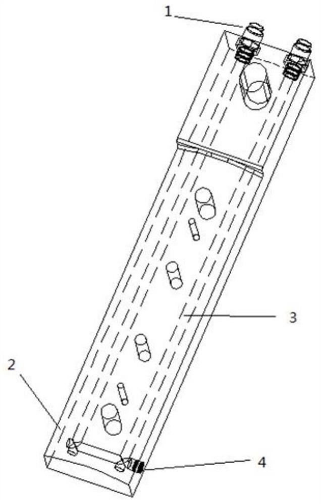 Welding structure and welding method of a water cooling system