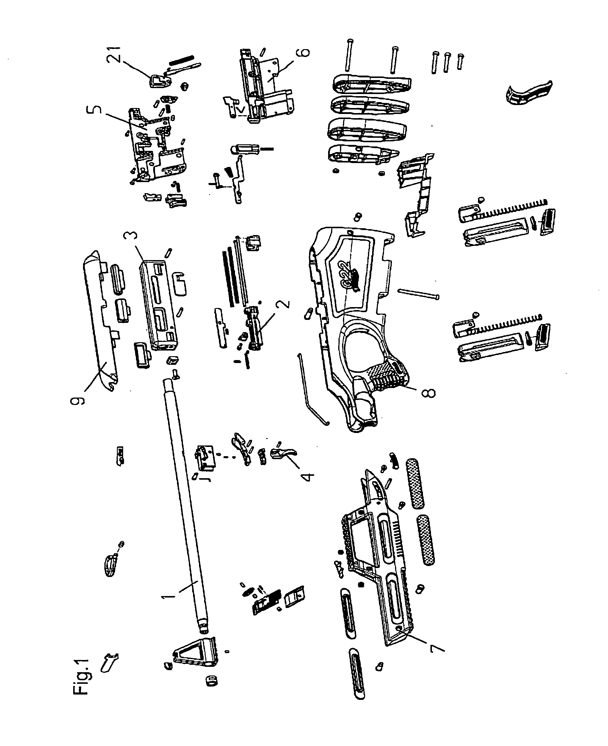 Firearm, in particular a self-loading small-caliber rifle