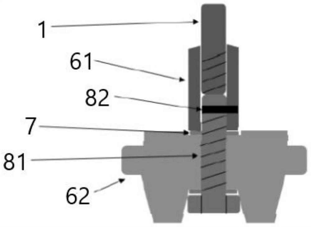 Converter transformer network side sleeve pull rod system