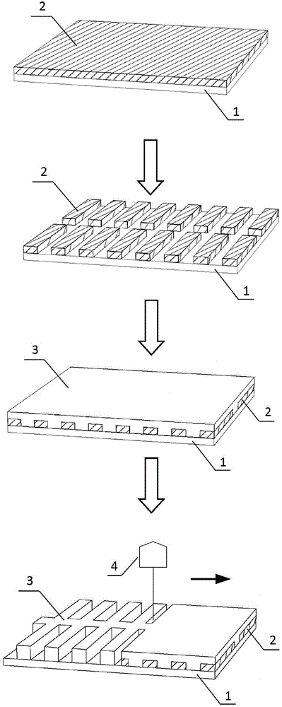 Preparation method for patterned organic thin film