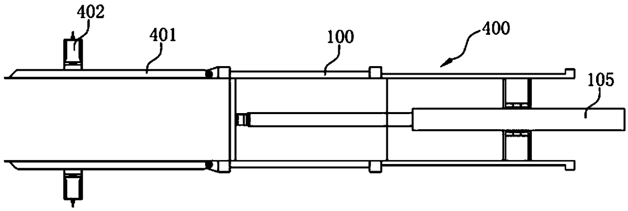 Side discharging horizontal type packer