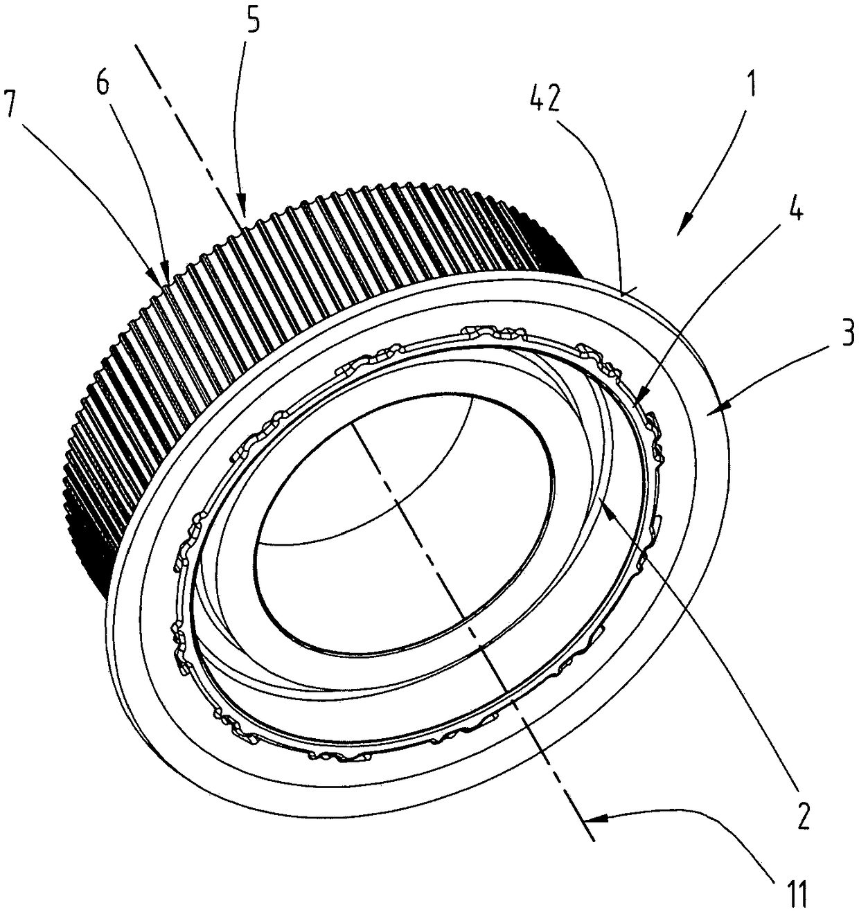 Belt wheel, winding type transmission mechanism and method for connecting rim and main body of belt wheel