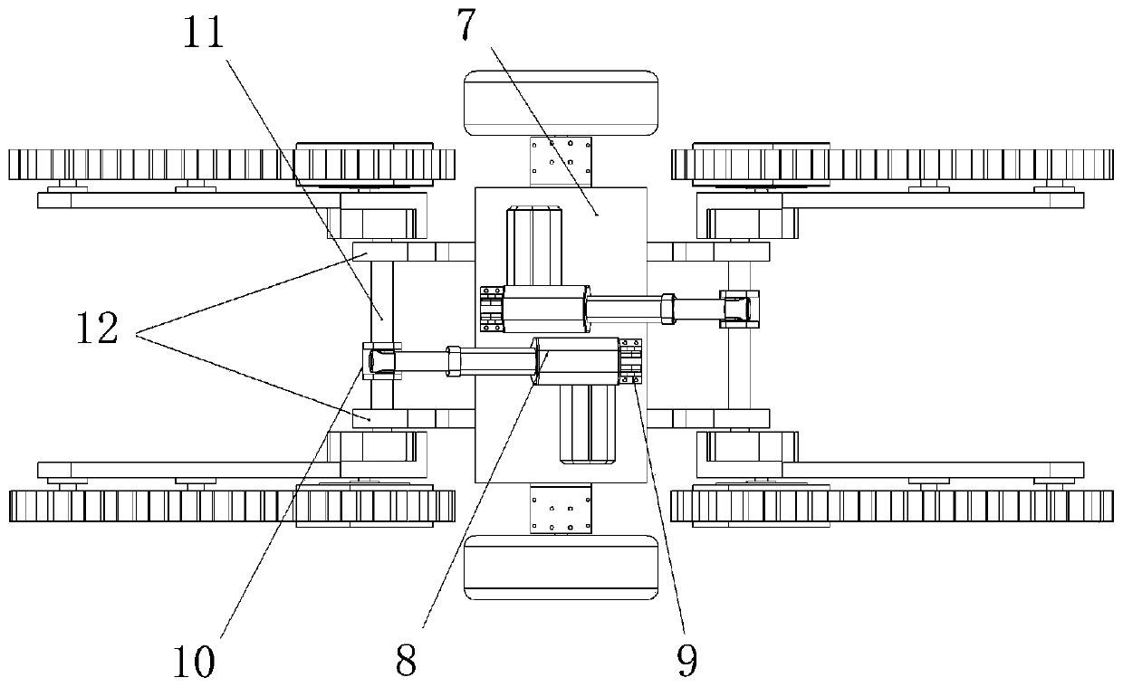 A two-wheel-leg-track compound mobile mechanism