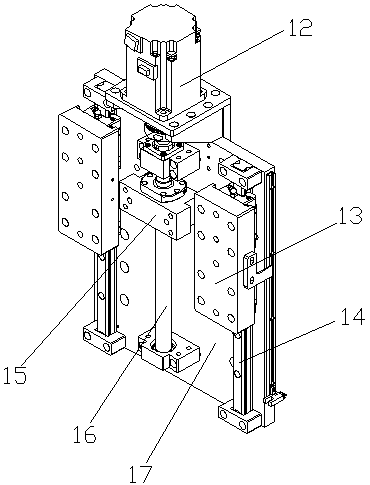 Shaft sleeve press fitting mechanism of air-conditioning air guiding plate