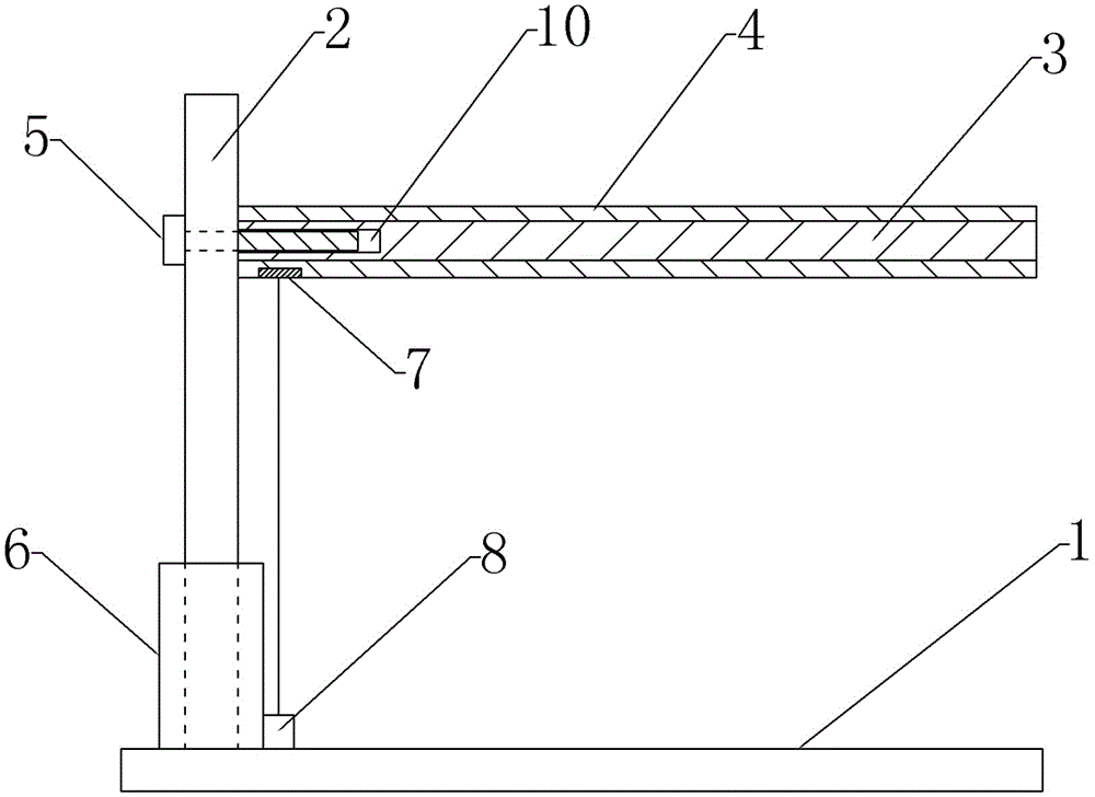 Leveling device for toilet paper rewinding machine