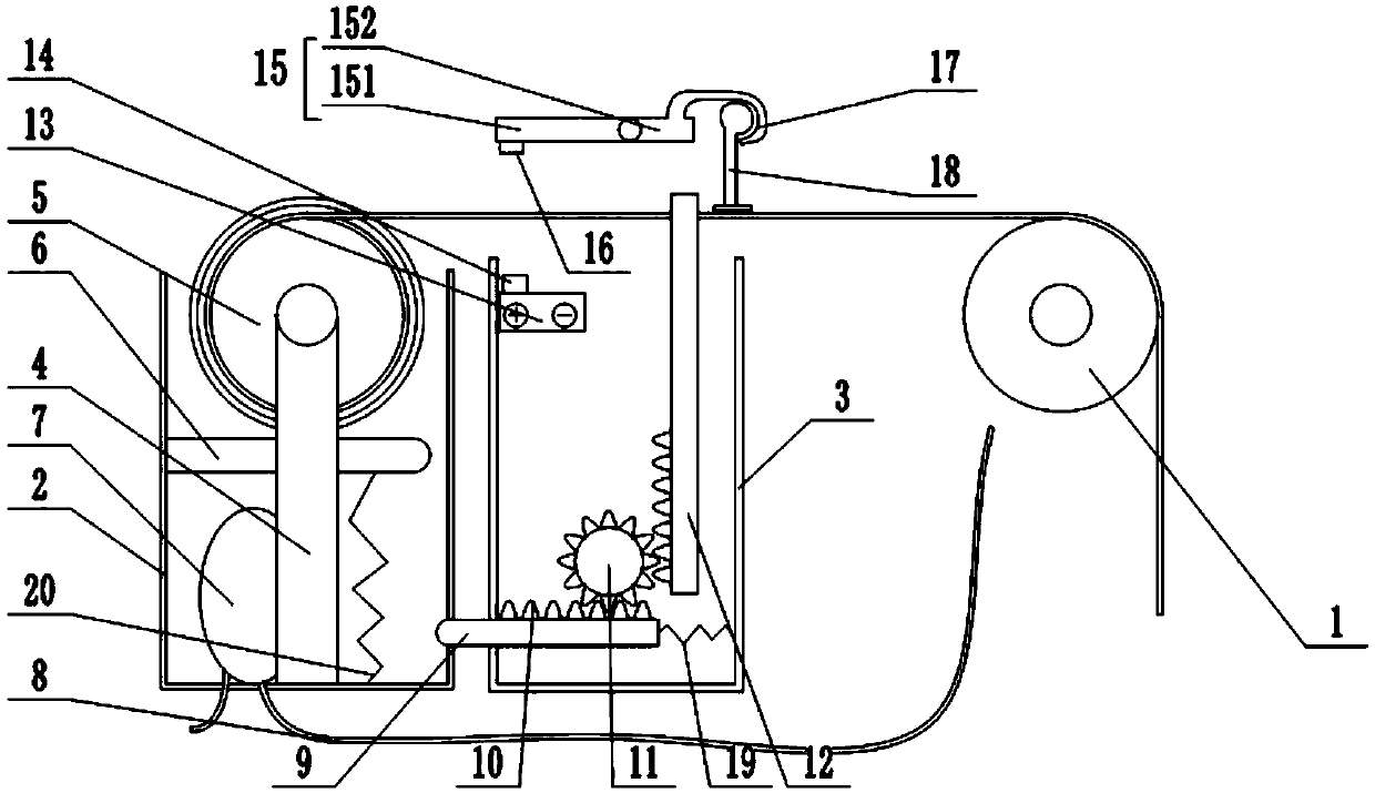 Cloth winding device