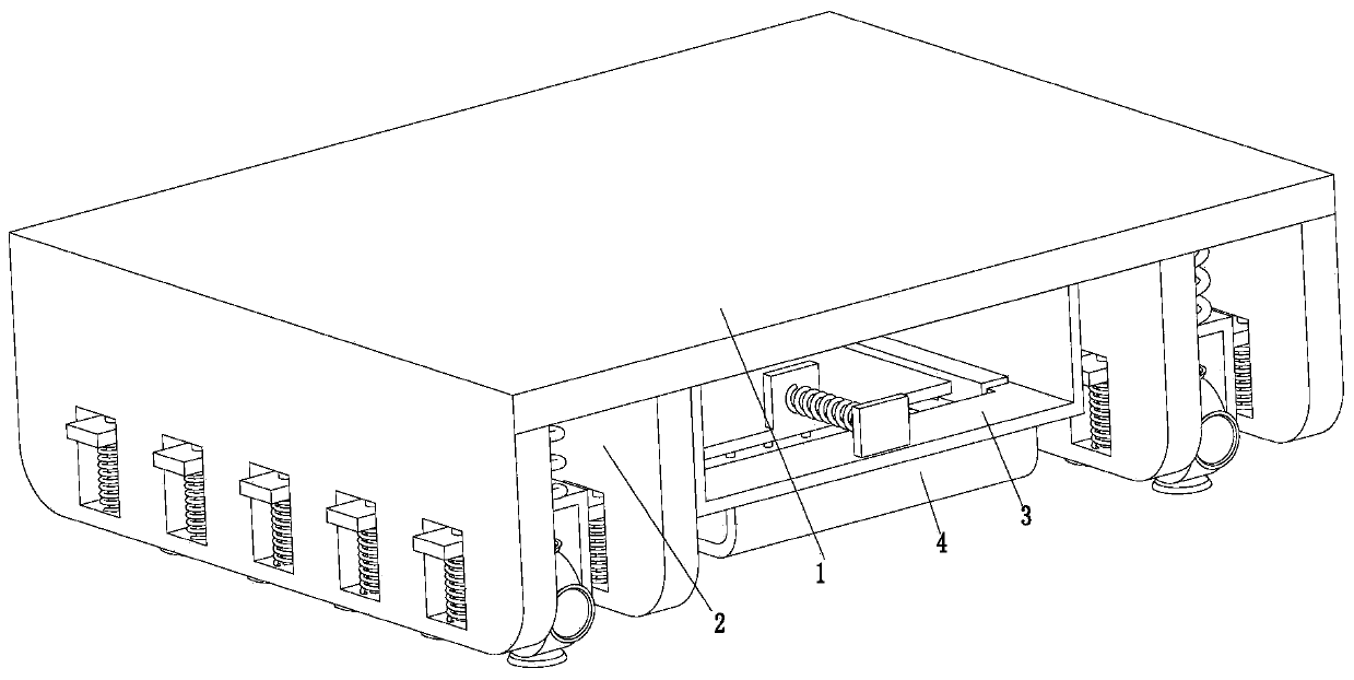 Carbon fiber cloth wall surface continuous compaction treatment system for reinforcing buildings