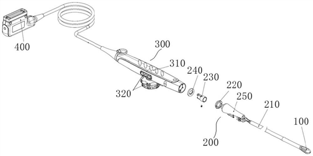 Transesophageal ultrasonic probe