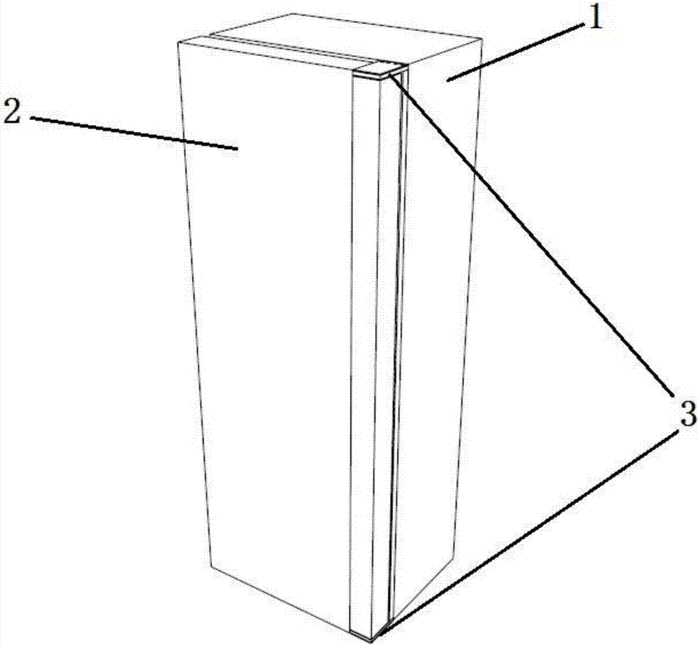 Double-shaft door-opening hinge and application thereof