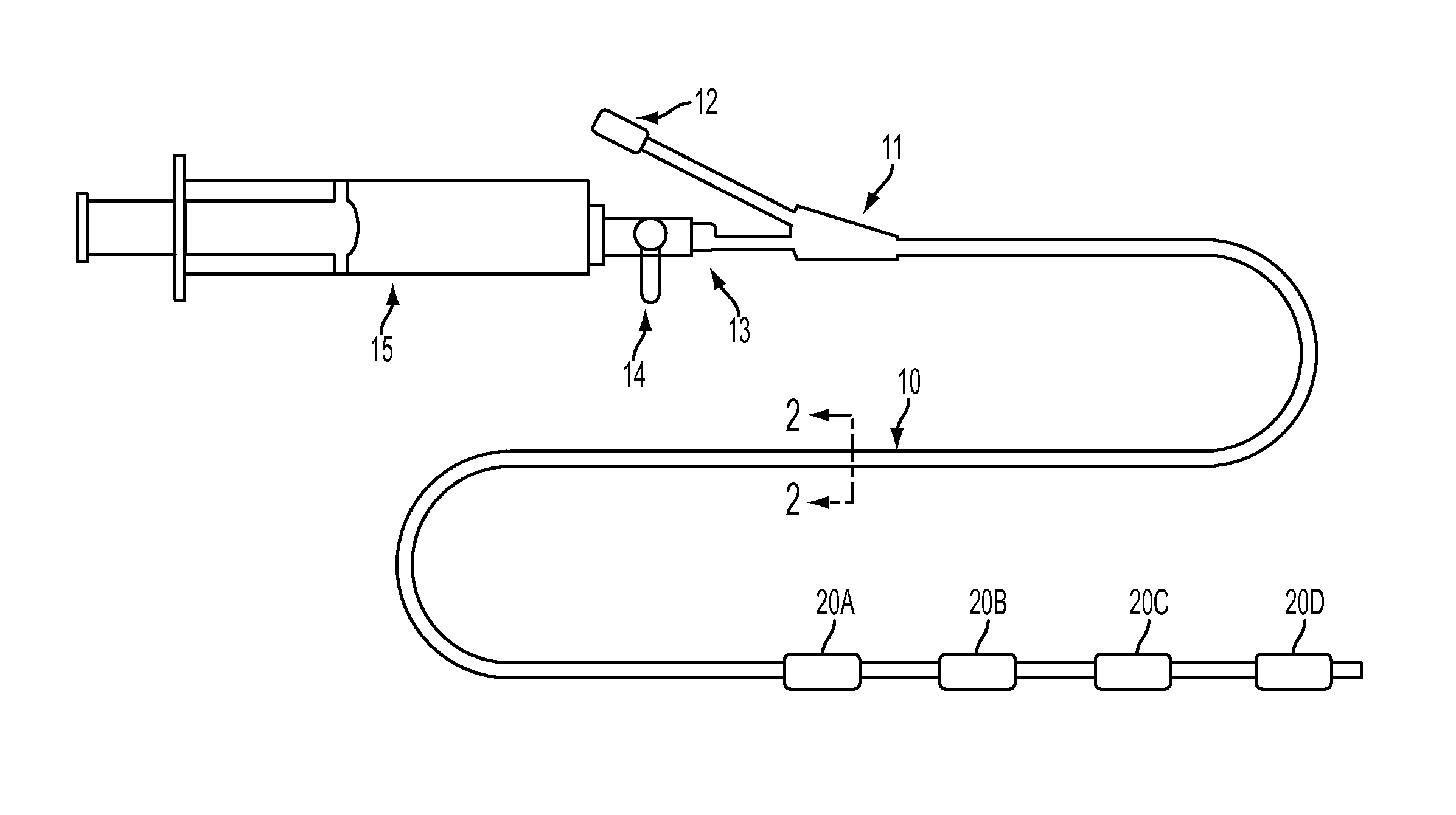 Multiple balloon venous occlusion catheter