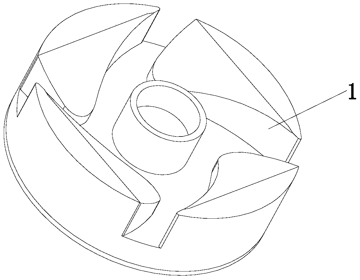 Production process of centrifugal blood pump rotor