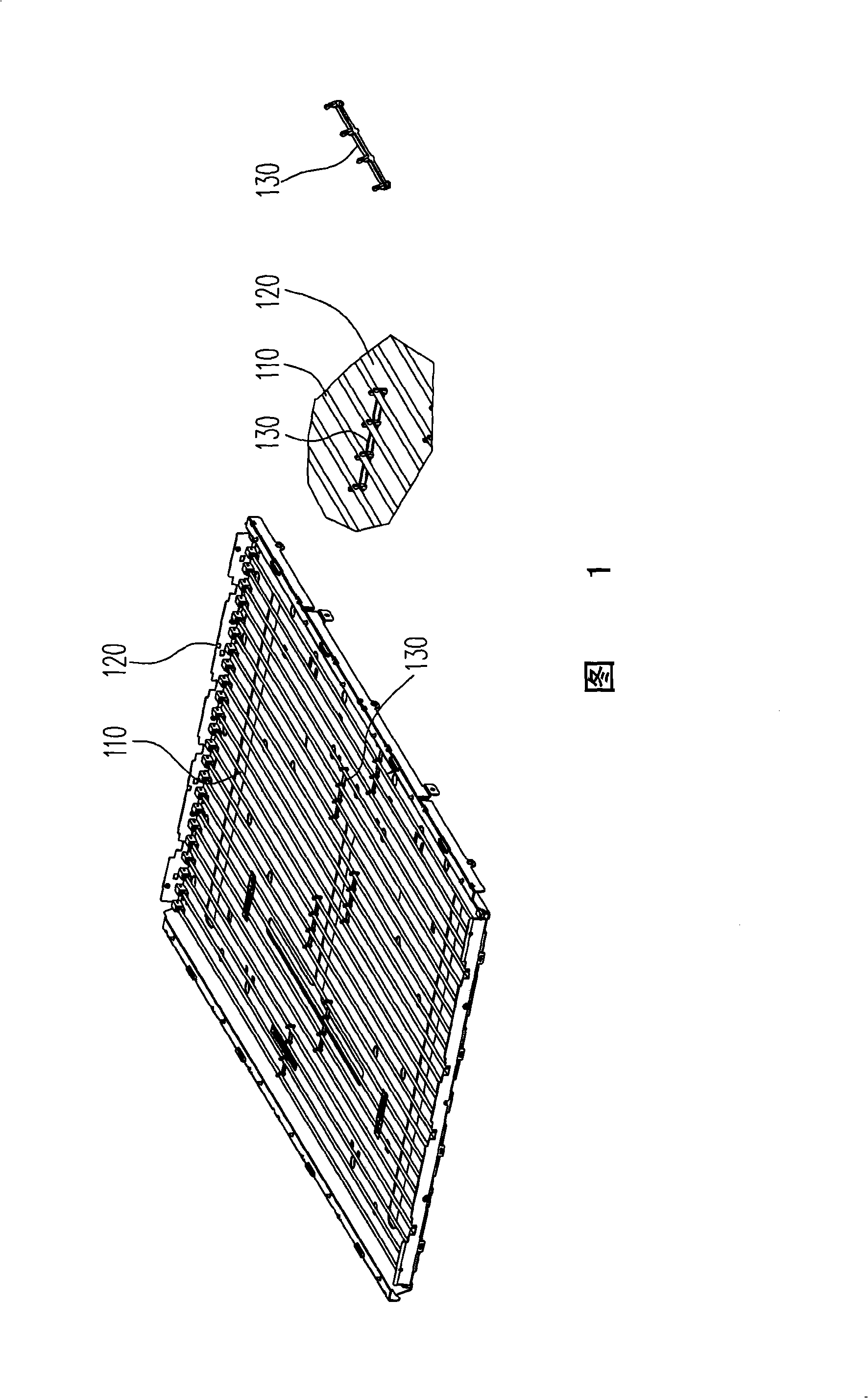 Directly-down back light module unit, LCD device and light tube assembling method