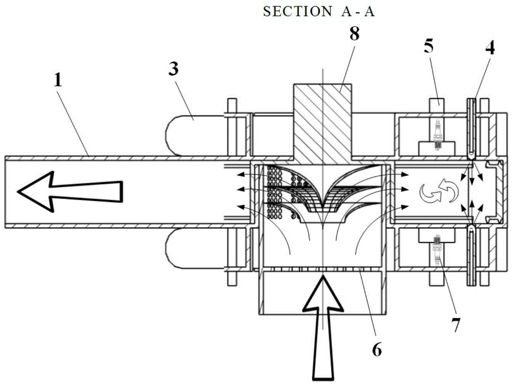 A rotary isovolume supercharged combustion chamber