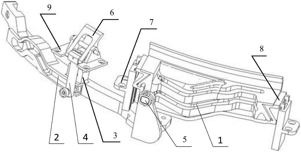 Satellite docking and locking automatic control method and system