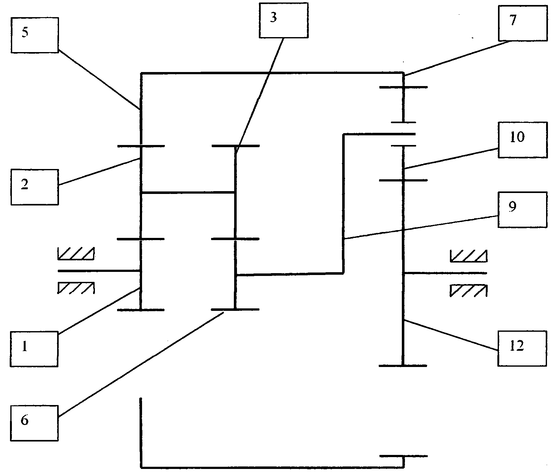 Automatic geared variator for changing gear ratio without disengaging gears and without control devices or therewith