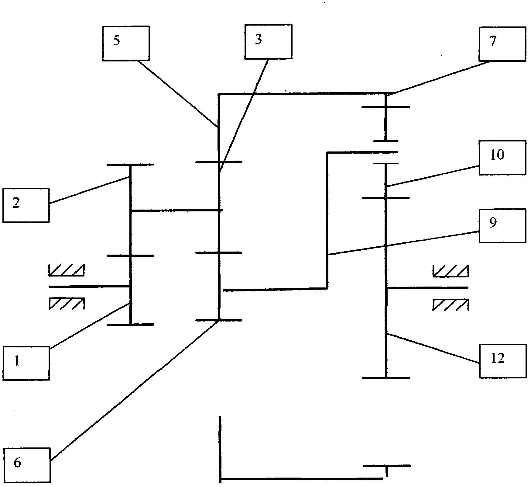 Automatic geared variator for changing gear ratio without disengaging gears and without control devices or therewith