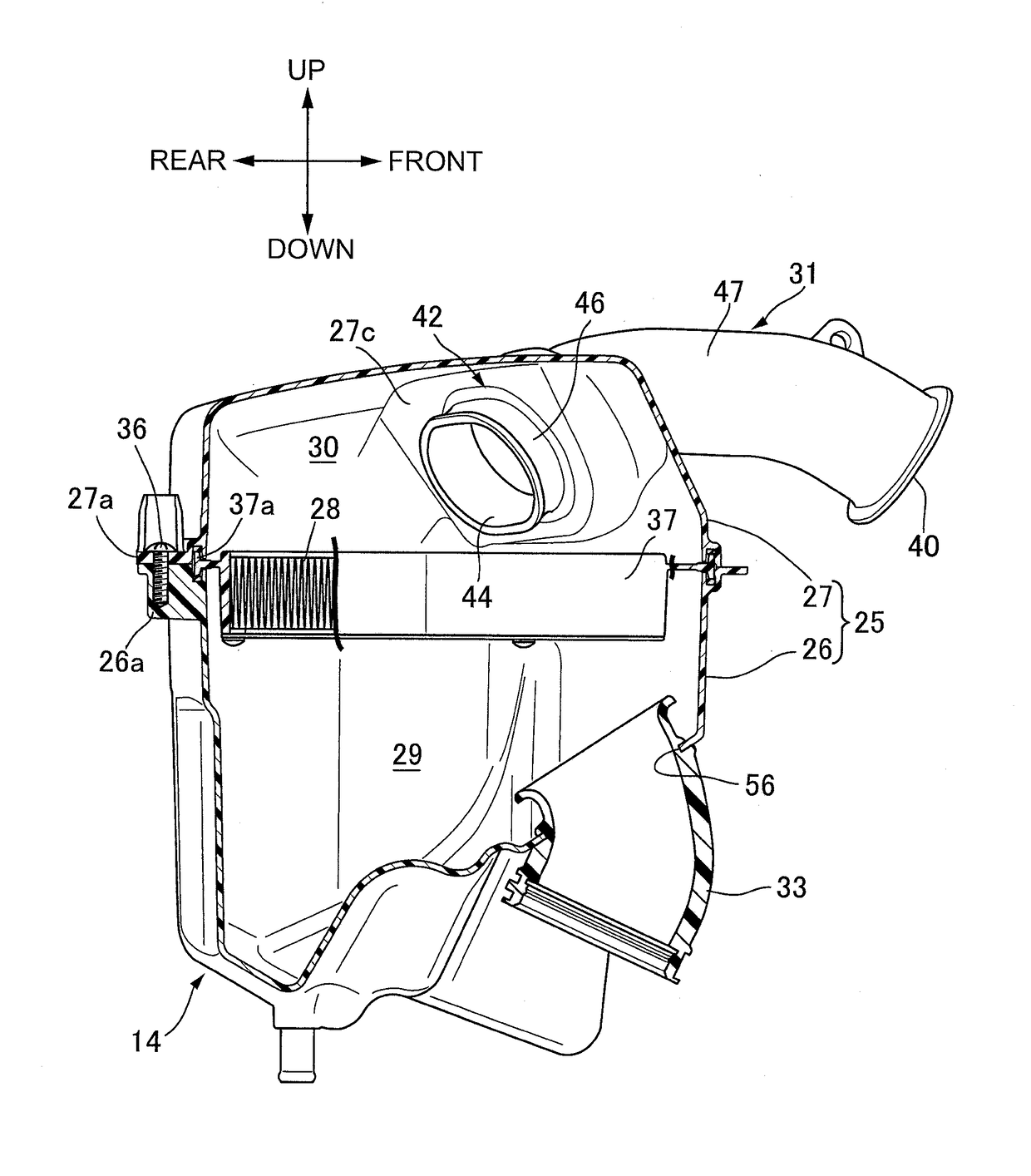 Air cleaner for vehicle