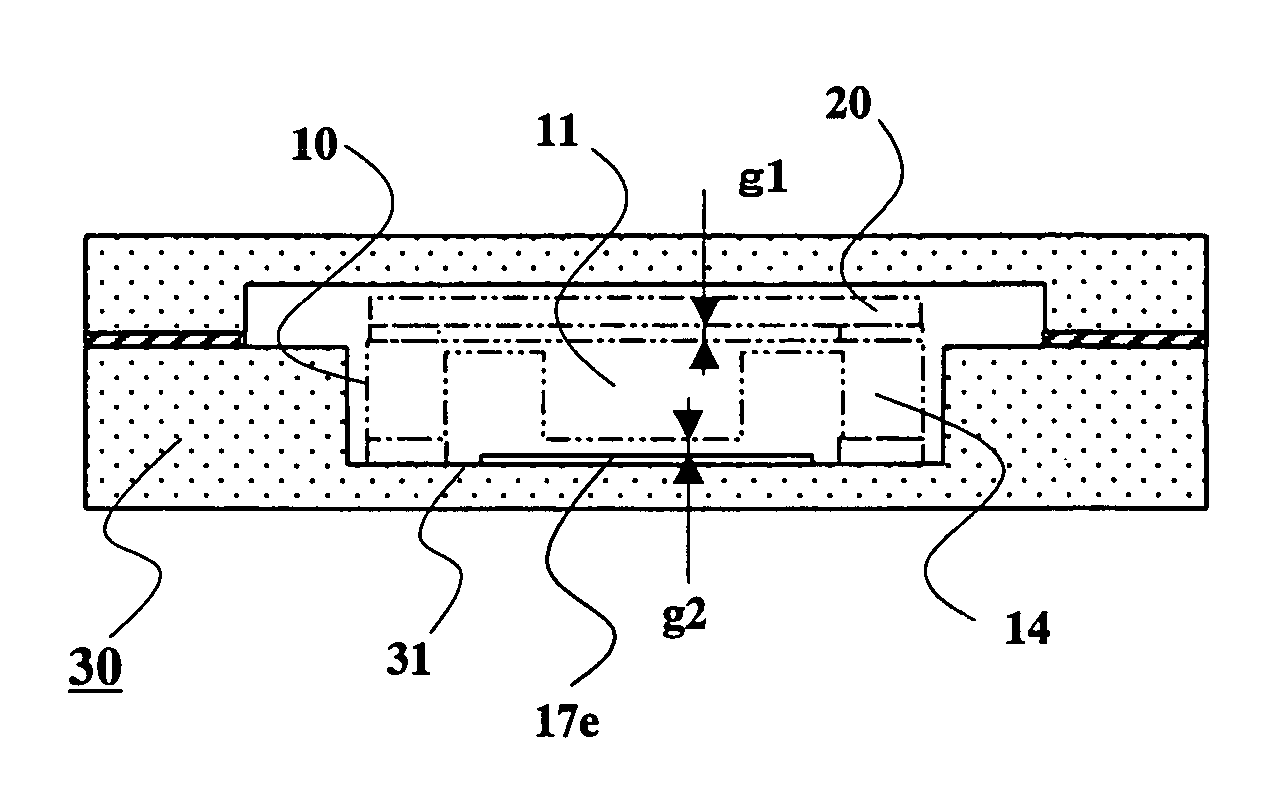 Impact-resistant acceleration sensor