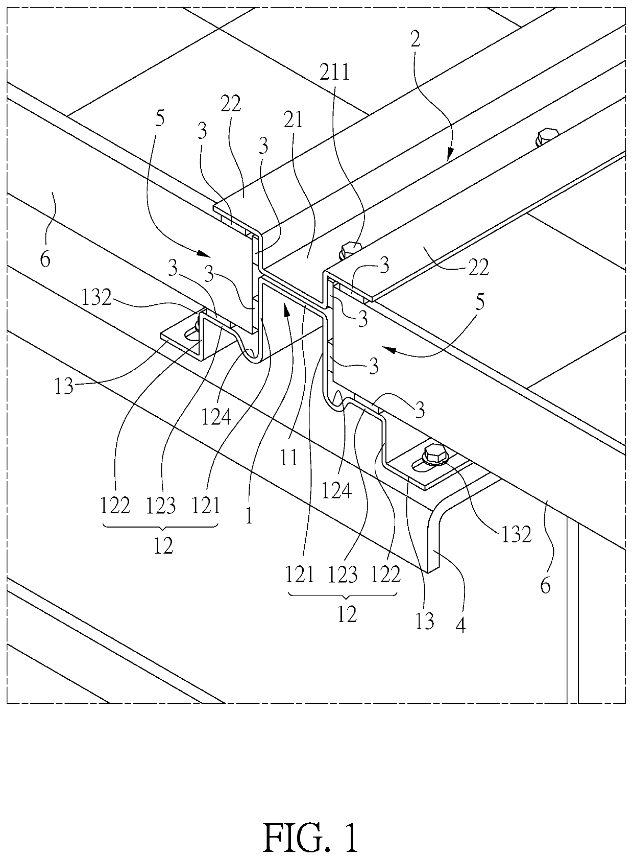 Waterproof and electricity-insulating support structure for solar panels