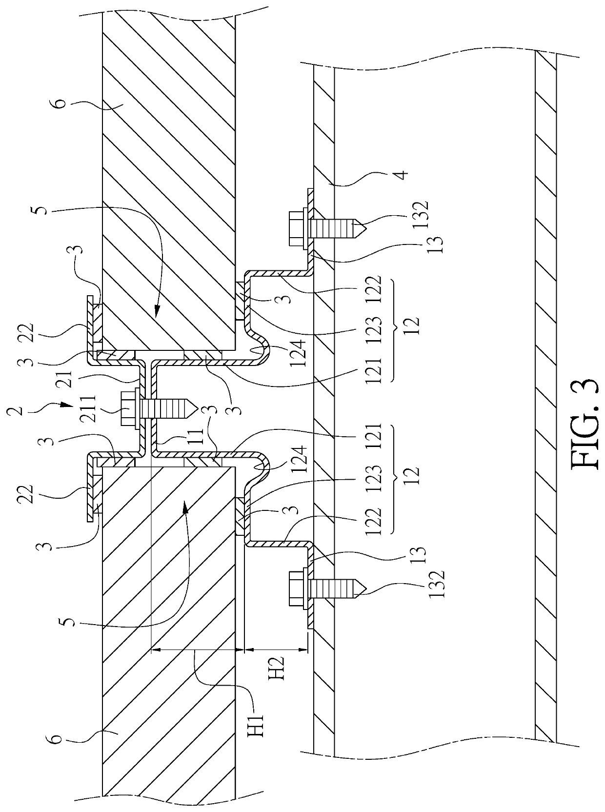 Waterproof and electricity-insulating support structure for solar panels