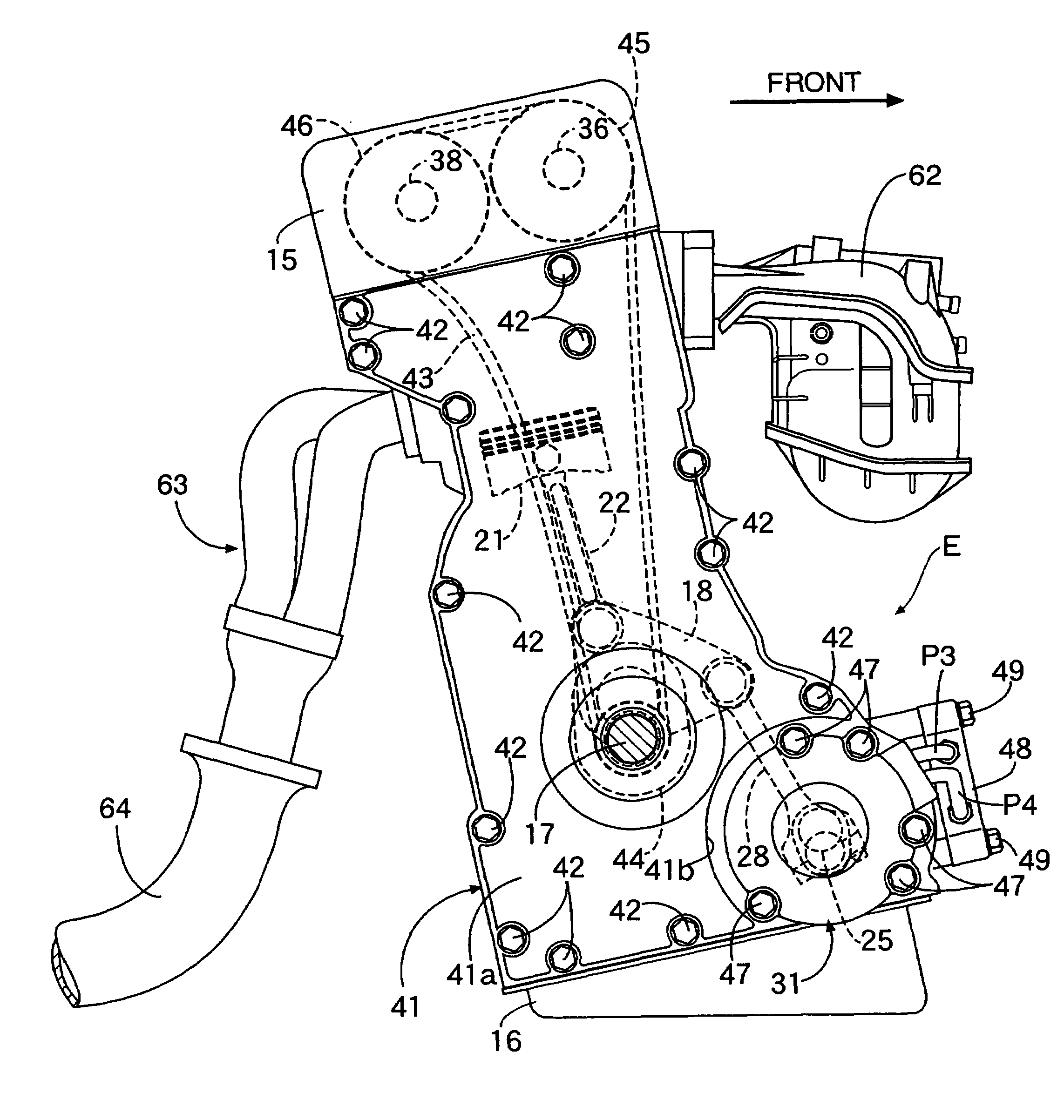 Variable stroke-characteristic engine for vehicle