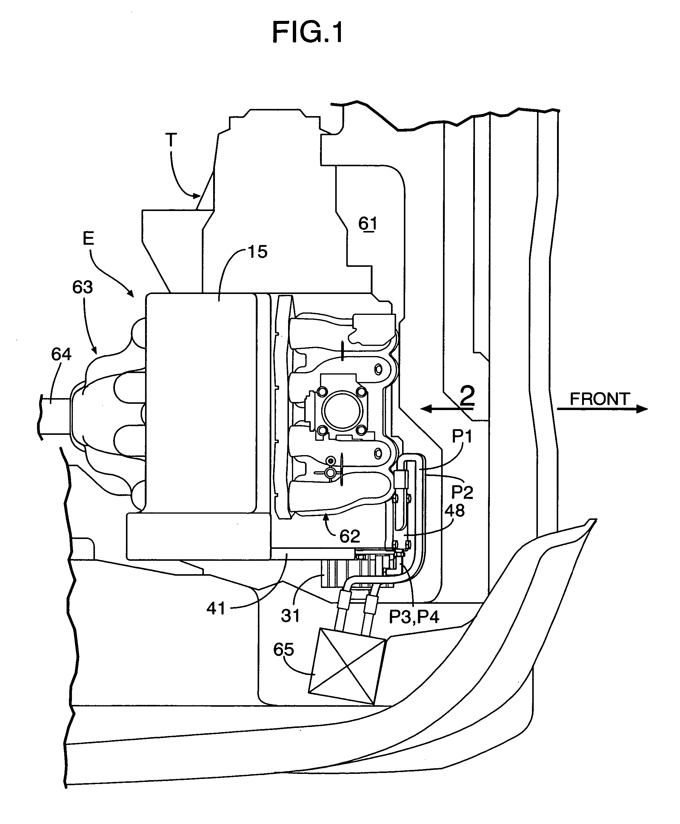 Variable stroke-characteristic engine for vehicle