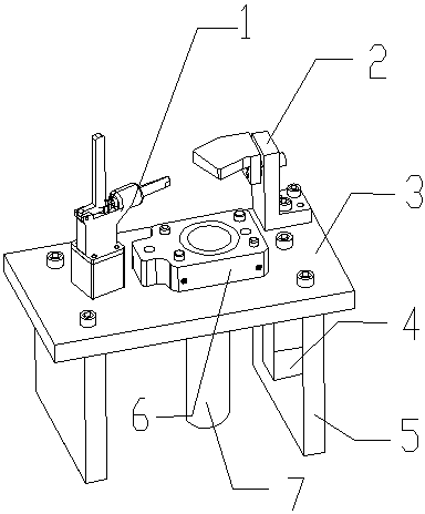 Spot welding fixture capable of heating by vortex and having storage box