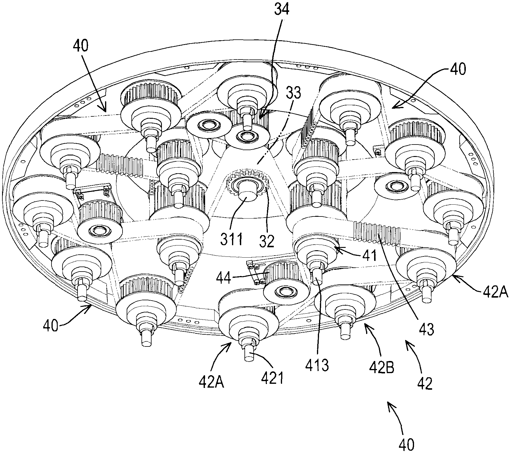 Drive device of polisher