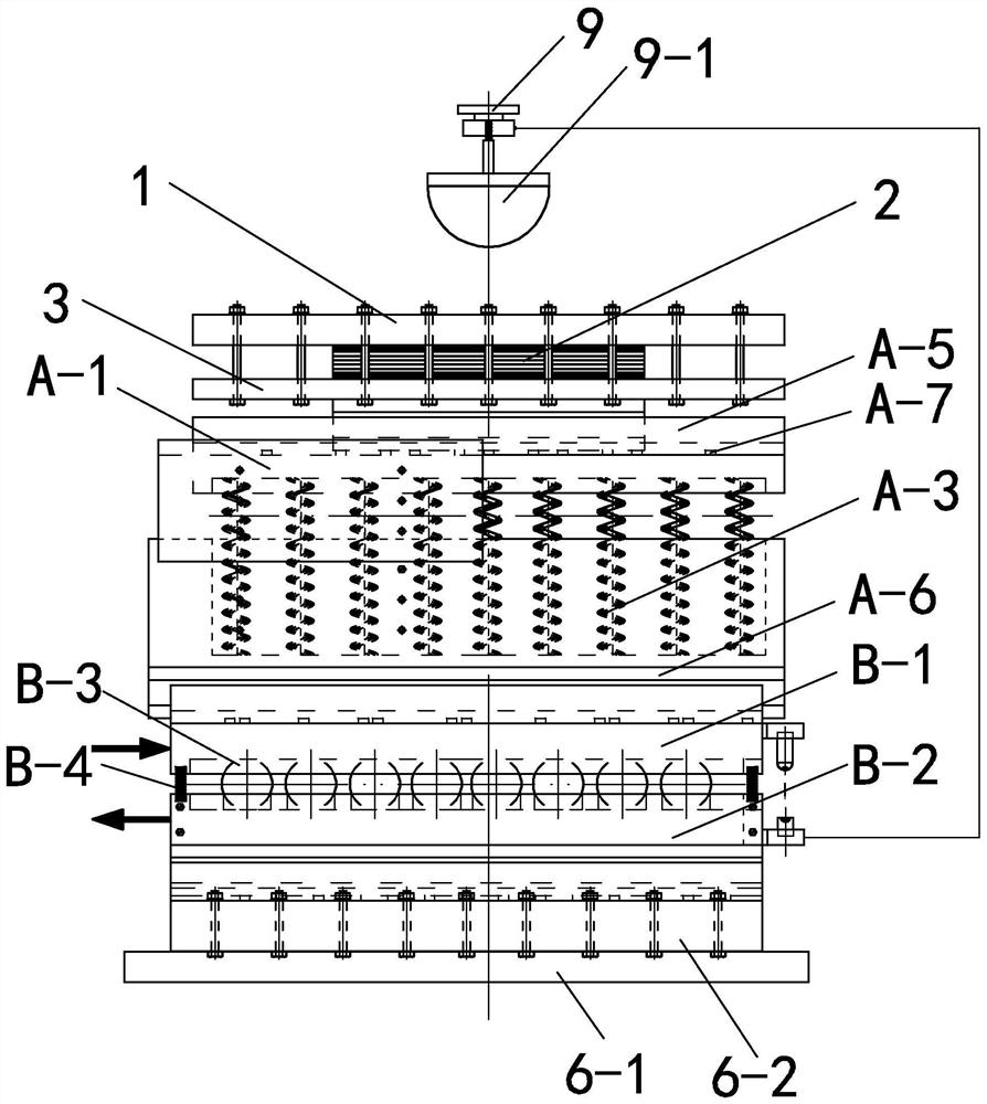 Impact test device and experimental method based on spatial motion sandwich plate structure