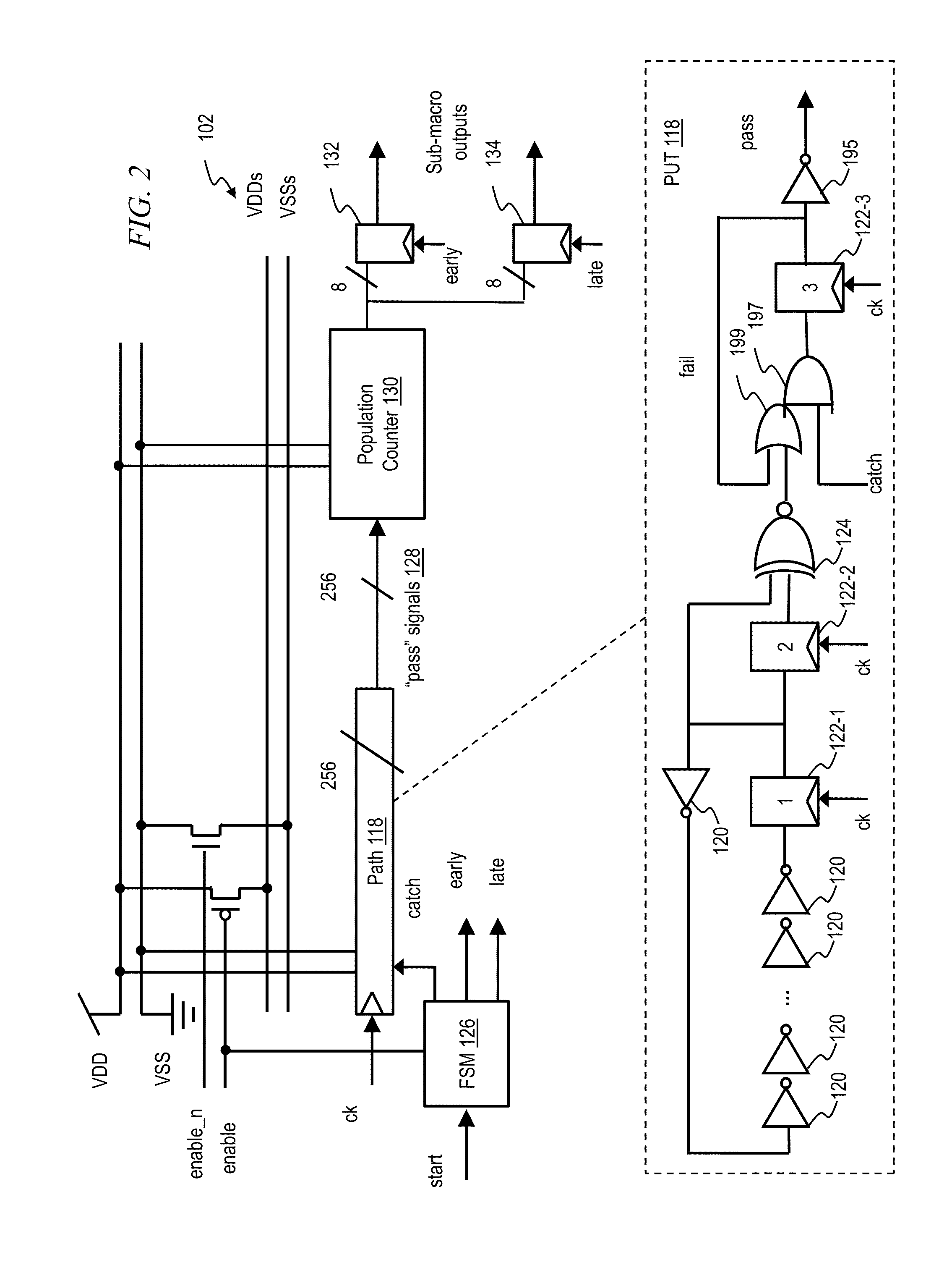 Test structure to measure delay variability mismatch of digital logic paths