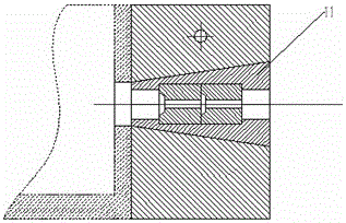 High-efficiency cooling coarse powder drawing stainless steel wire drawing die