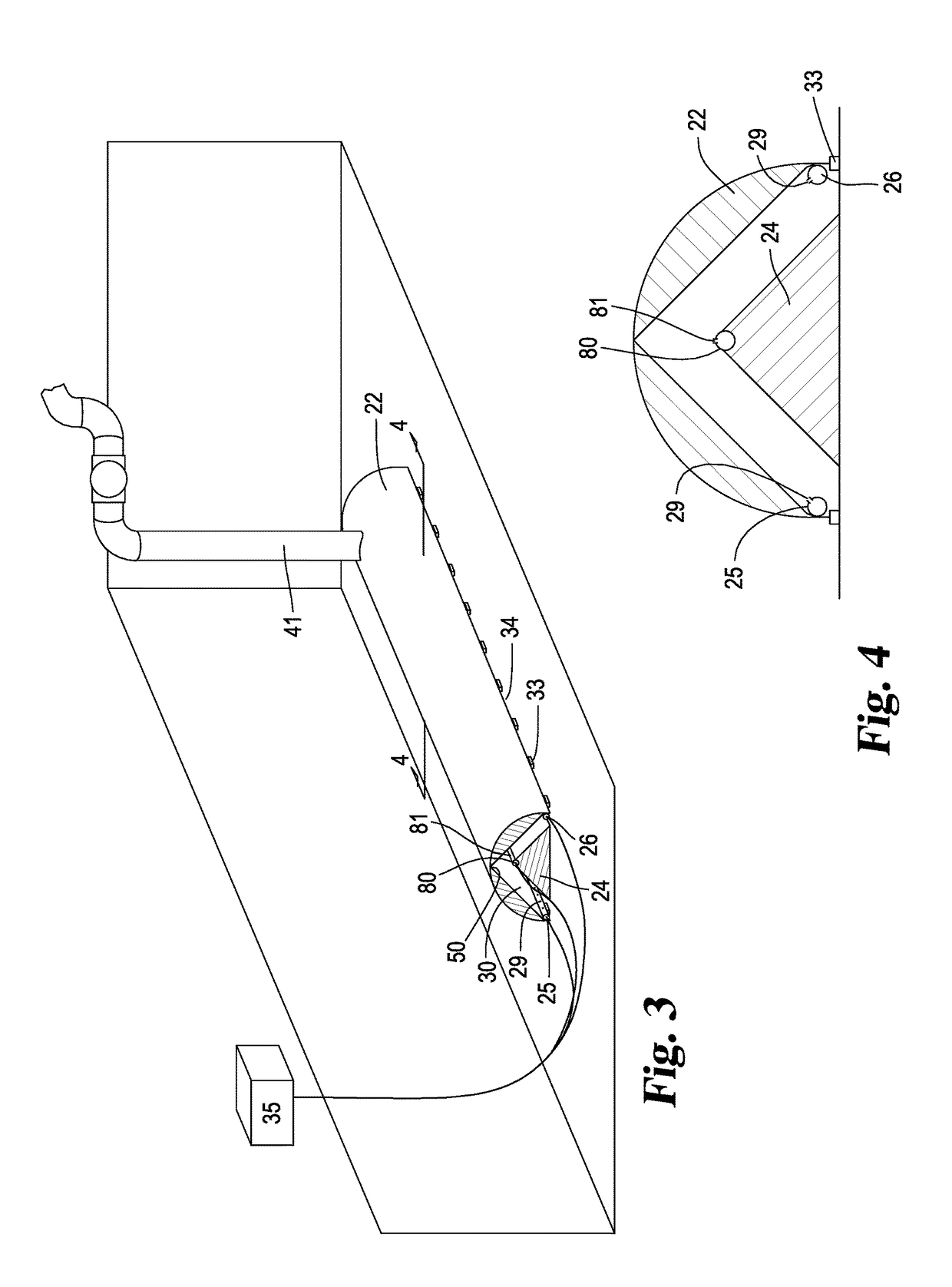 Apparatus for lifting liquid in a body of liquid